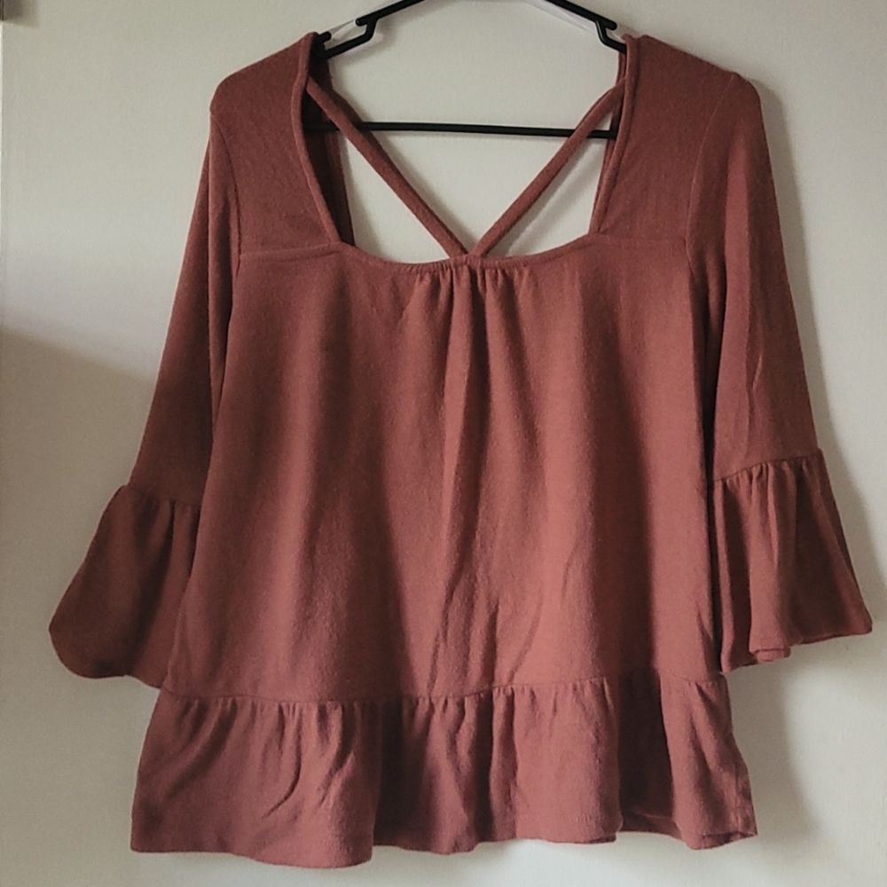 Dusty Pink baby doll sweater